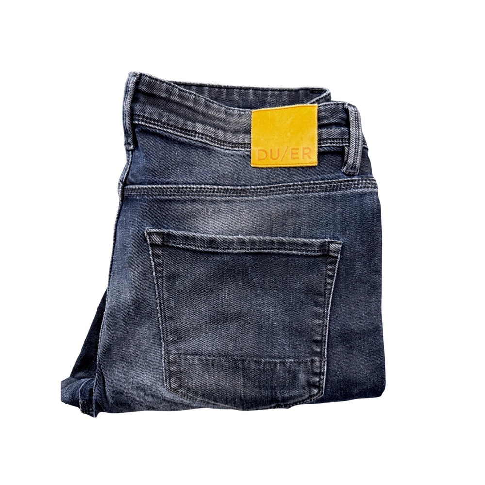 DU/ER Performance Denim Slim Jeans Mens 33x32 Dark Wash L2X121 Stretch Pants